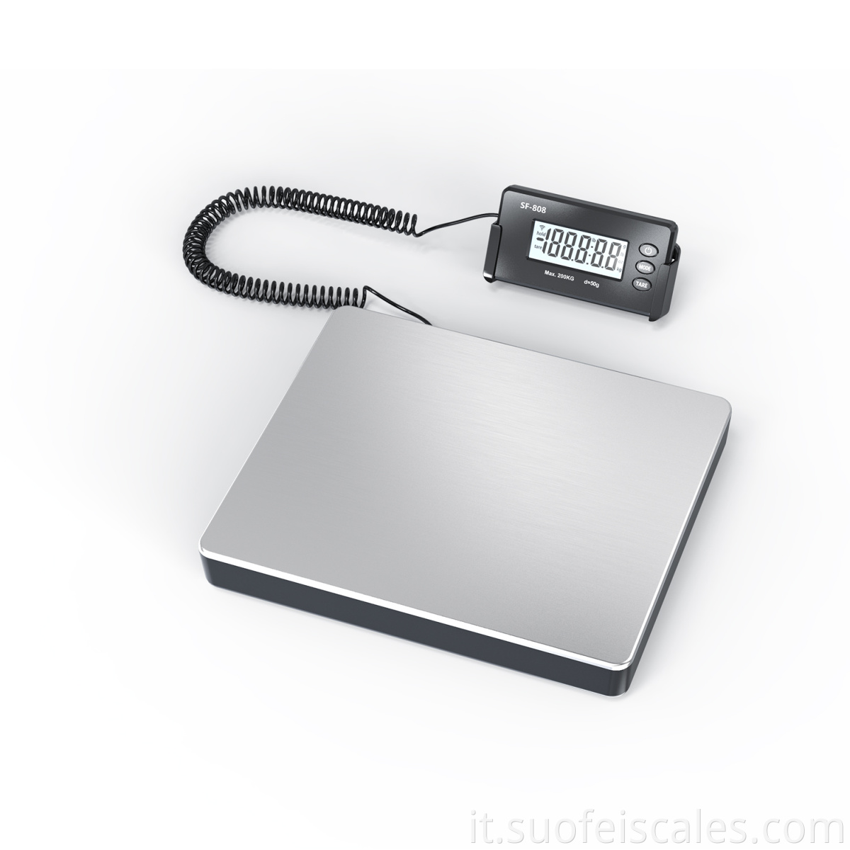 440 libbre/200 kg x 50 g Scala elettronica del peso elettronico digitale pesante